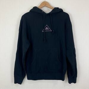 POLER Black Pink Graphic Hoodie Mens Size Small